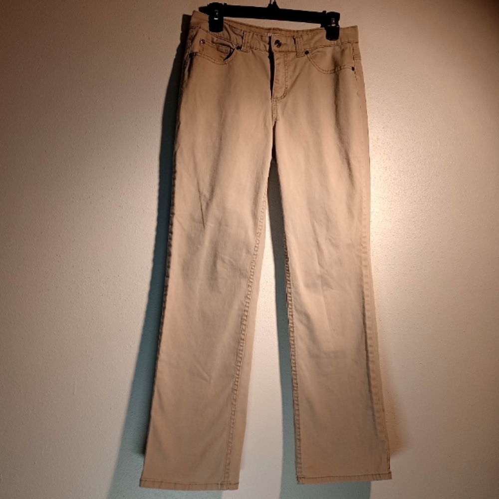 Croft & Barrow Women's Straight Leg Khaki Jeans